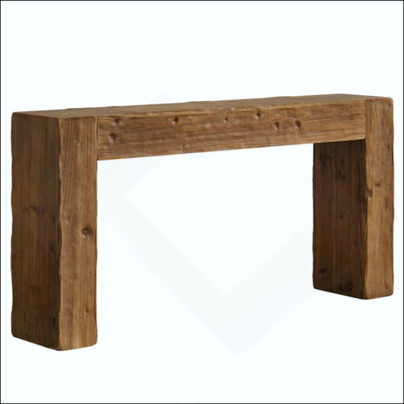 Versatile End Table,Compact Console Table,Wood Coffee Table, Rustic Brown