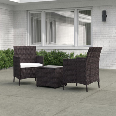 Guion 2 - Person Patio Conversation Set with Cushions