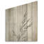 Feuilles grises et étain pin - feuilles, art mural sur bois de pin naturel-1277482030