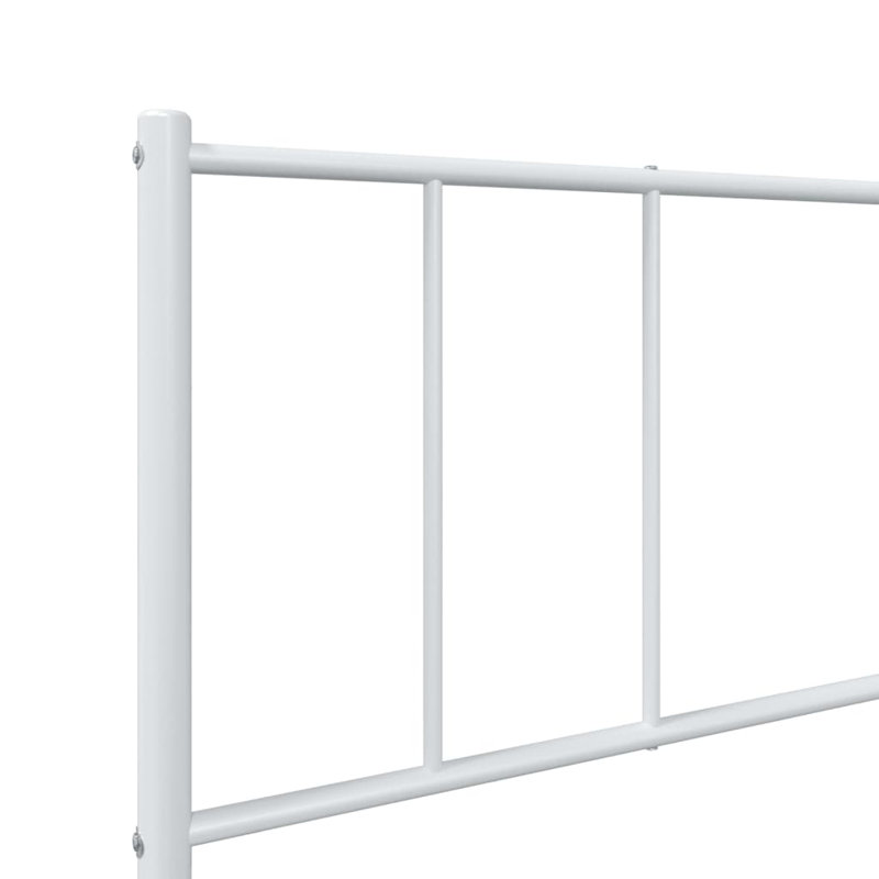 Lokesh Metal Bed, 100 x 190 cm, White
