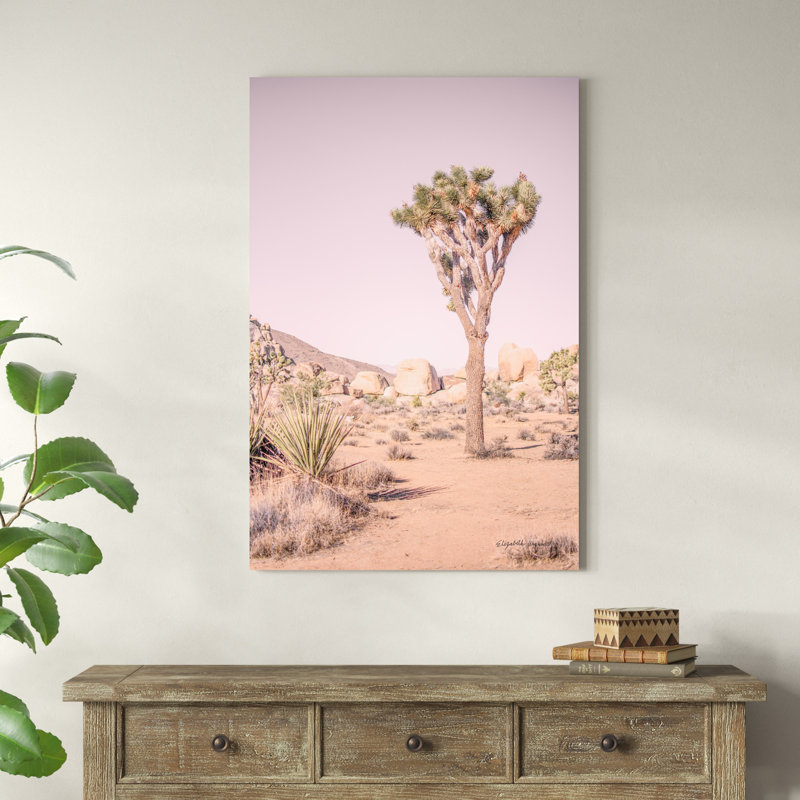 Rosé Joshua Tree III, H 32 po x l 48 po x P 1,25 po