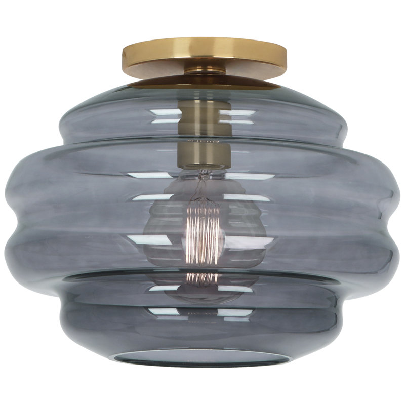 Plafonnier encastré en verre Modern Modern, Gris fumée