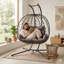 Fauteuil double suspendu avec support-396322388