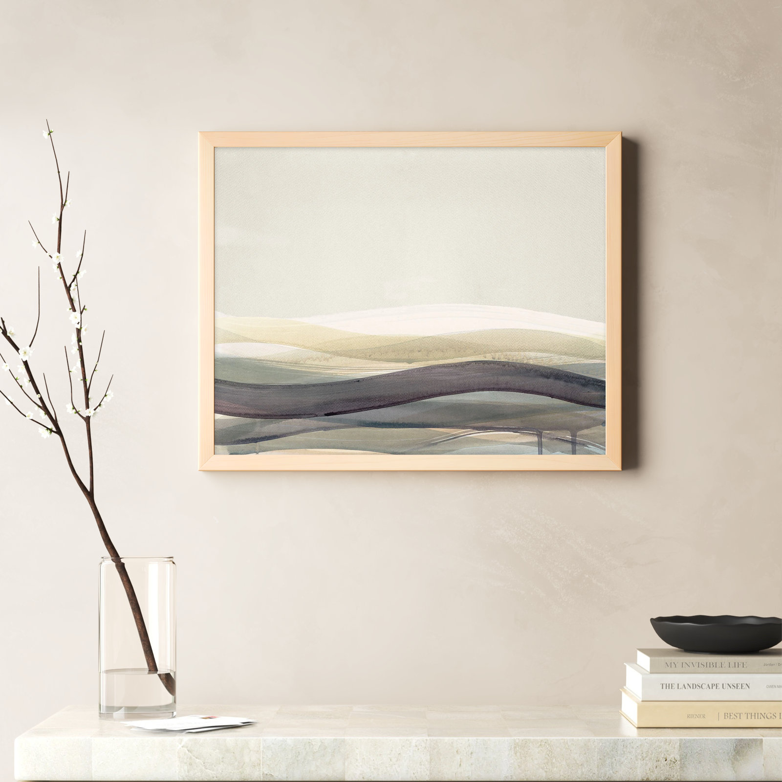 Preliminary II by Beth James, Maple Framed, 25" W x 20" H
