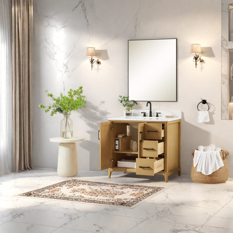 Single Bathroom Vanity with Top