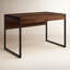Drake 2-Drawer Walnut Writing Desk