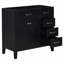 Meuble-lavabo 36 po sans lavabo, base d'armoire seulement, armoire de salle de bain avec tiroirs, structure solide et panneau de fibres à densité moyenne-120329998-120330001