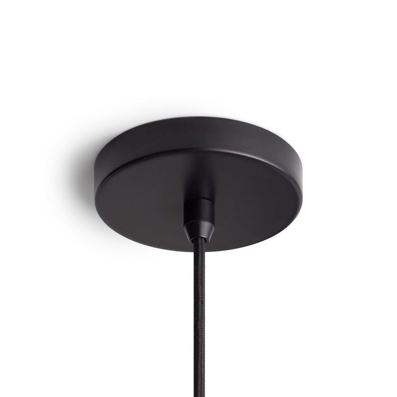 Bobber 1 - Light LED Single Pendant, 11" H x 20" W x 20" D, Matte Black