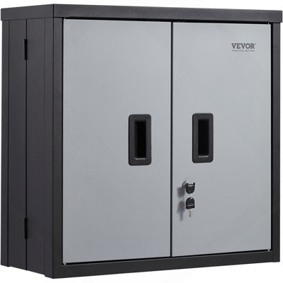 Armoire murale pliable, armoire de garage en métal, petite armoire murale 26 po, capacité de chargement de 240 lb, tablette réglable