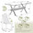 7-Piece Glass Top Dining Table Sets-852886377-852886372