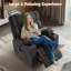 Large Power Lift Recliner Chairs with Cupholder, Remote Control, Side Pockets,Dark Grey-634057051