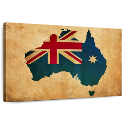 Aliaz Australian Flag Map