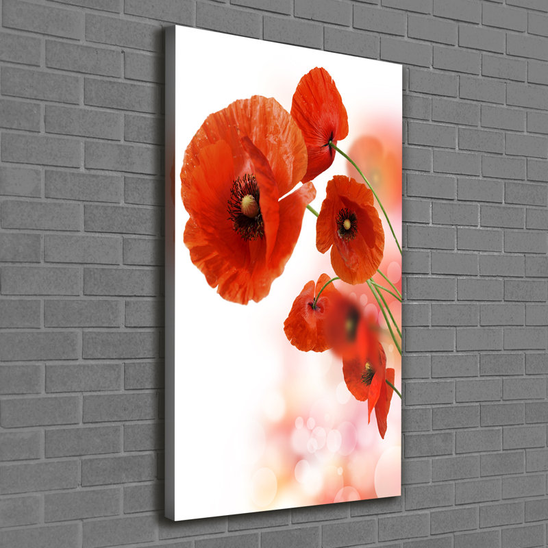 Poppy Field - Wrapped Canvas Print