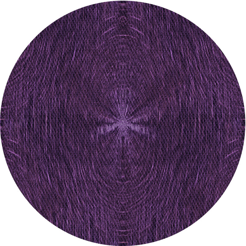 Performance Wool Abstract Indoor Rug, Round 7'0" x 7'0"