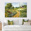 Paysage vert et jaune Farm Fresh I - Ensemble de décorations murales maison de campagne