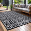 Tapis intérieur / extérieur noir / blanc Aldo-70160290