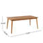 Table de salle à manger en bois d'acacia pour 8 personnes
