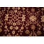 Tapis rouge à motif floral All-Over Agra 9x12