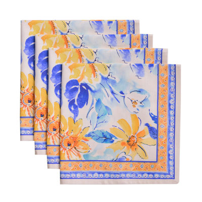 Ensemble de 4 serviettes en tissu 100% coton de tous les jours réutilisables Maison d 'Hermine