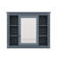 Armoire de rangement murale de salle de bain moderne 35 "x 28" avec miroir 6 tablettes ouvertes-542611530