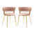 Velours rose Benedetta est en rupture de stock