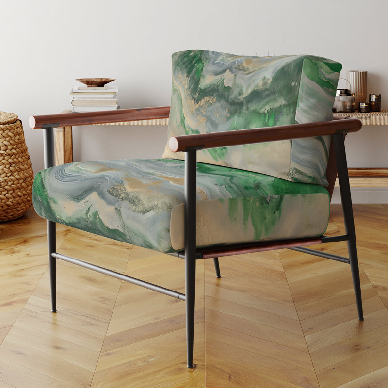 Chaise d'appoint Aarons Coast Sea Waves, Noir, noir, noir, noir