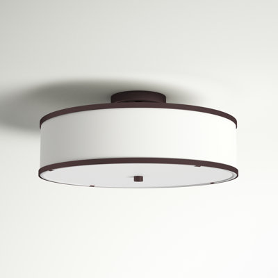 Plafonnier semi-encastré 2 lumières 13 po Berthine