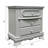 Grey 2-Drawer Nightstand