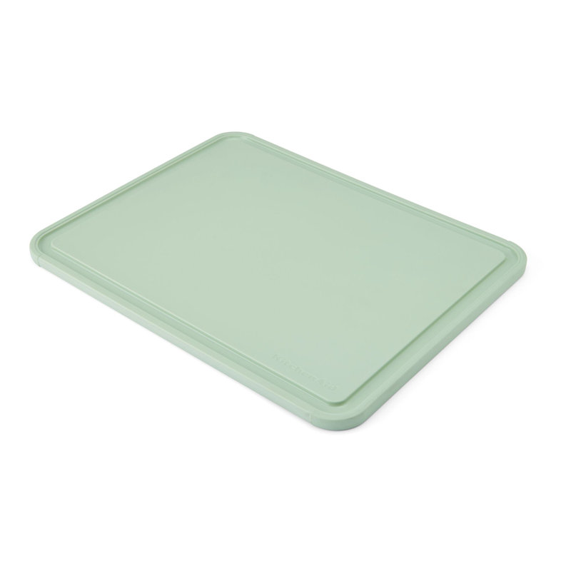 Kitchenaid Classic Non-Slip Poly Cutting Board, 11X14 Inch, Pistachio