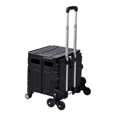 Dipasquale 91.5cm H x 44cm W Utility Cart with Wheels
