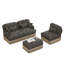 Canapés profonds modulaires Chenille Leopard Modern Living Home