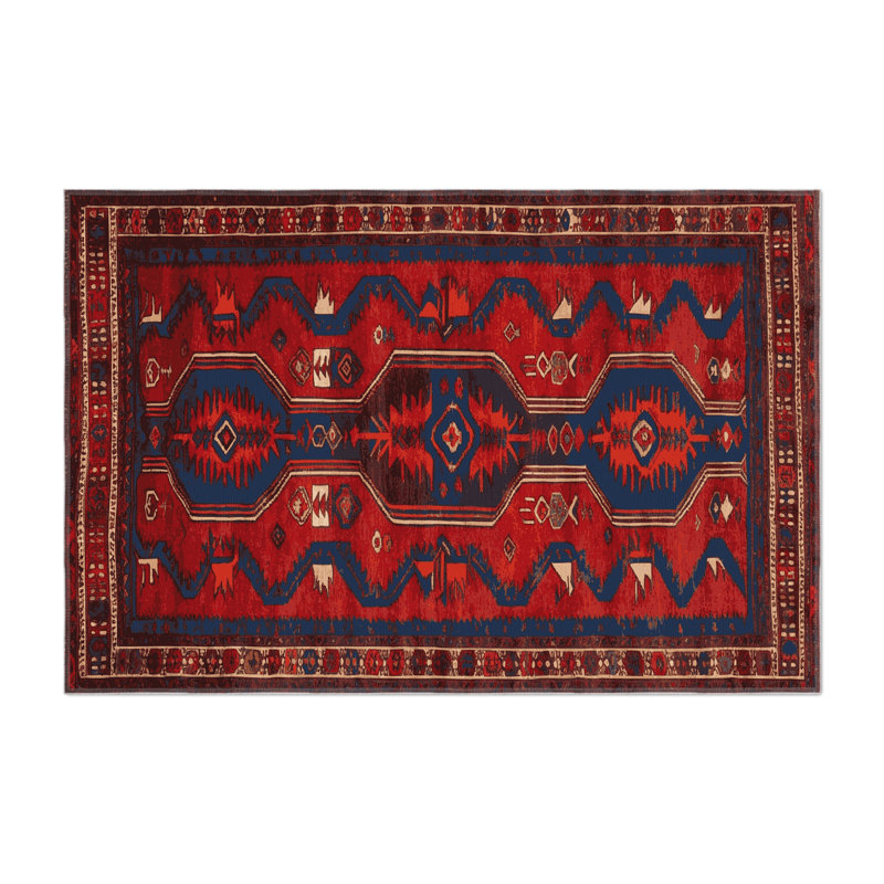 Tapis d'intérieur et d'extérieur brun Persian, Rectangulaire 2 pi x 3 pi