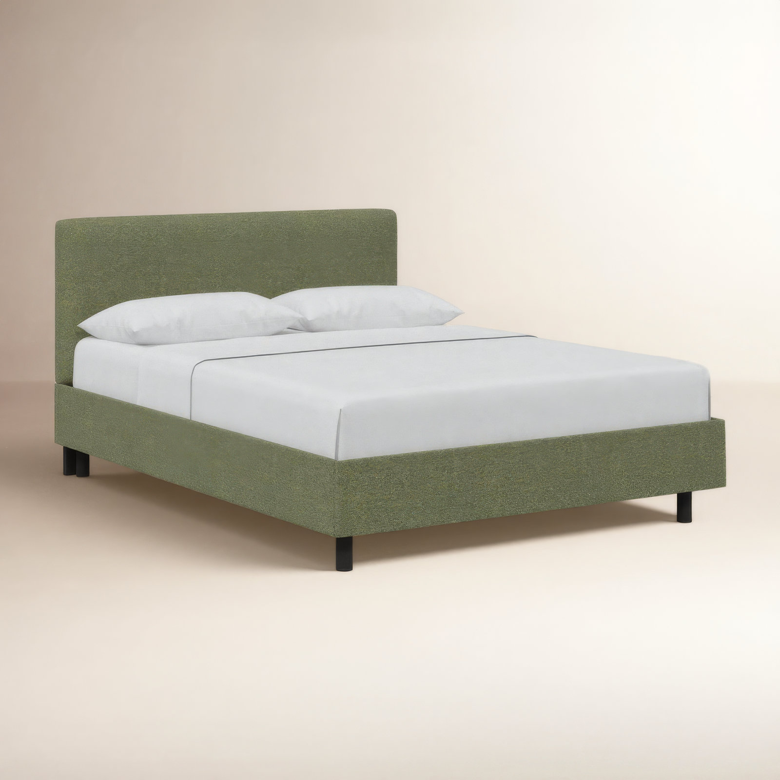 Eisley Upholstered Bed, Zuma Charcoal Textured Linen, Full