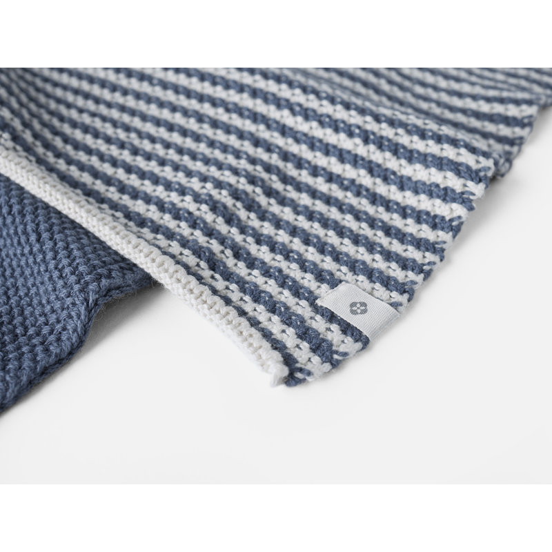 Shasta Cotton Stripe Dish Cloth Kitchen Towel, Blue Jay