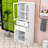 Spacious Multi-Functional MDF Cabinet with Adjustable Shelves and Glass Doors