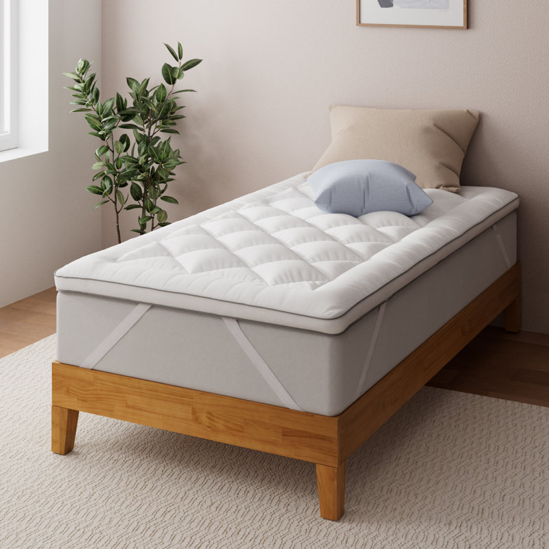 Dennett Fabric Mattress Topper, Single (3')