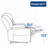 Chenille Power Lift Recliner Chair  with 8-Point Vibration Massage and Lumbar Heating, USB and Type-C Ports-1392823021