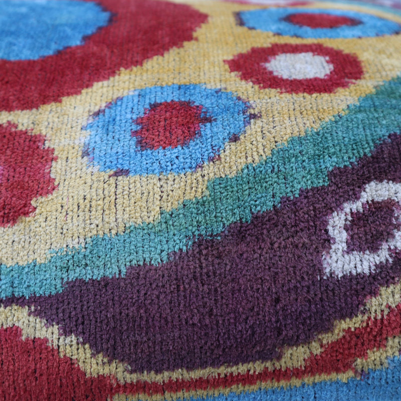 Housse de coussin décorative faite à la main de luxe et insert en plumes de canard de qualité supérieure