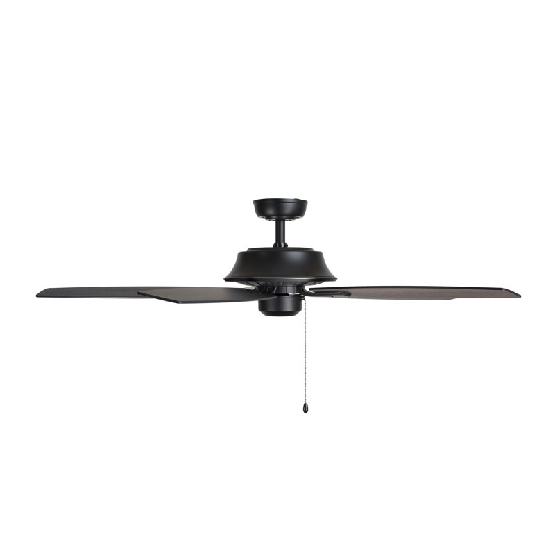 Scoop 52 inch 3 Speed Ceiling Fan Matte Black