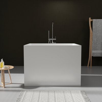 35" Freestanding Tub Acrylic Freestanding Soaking Bathtub