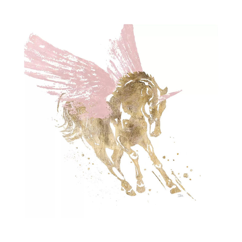«Spirit Unicorn» par Patricia Pinto - peinture sur toile tendue, H 12 po x l 12 po x P 0,75 po