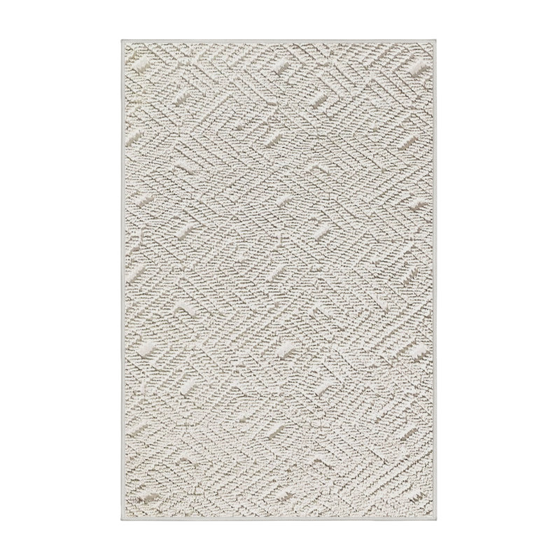 Tapis beige Cassey, Rectangle 5 pi x 8 pi
