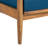 Willowbrook Teak Brown 4-Piece Wood Outdoor Patio Conversation Seating Set With Dark Teal Cushions