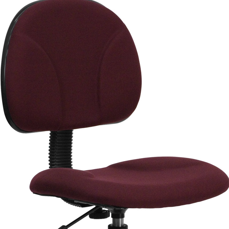 Fabric Drafting Chair with Adjustable Cylinders, Burgundy, Not Included