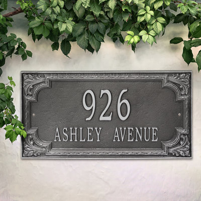 Signature Series 2-Line Wall Address Plaque