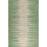 Abrash Ikat Hand-Tufted Wool Area Rug Cut/Loop Pile