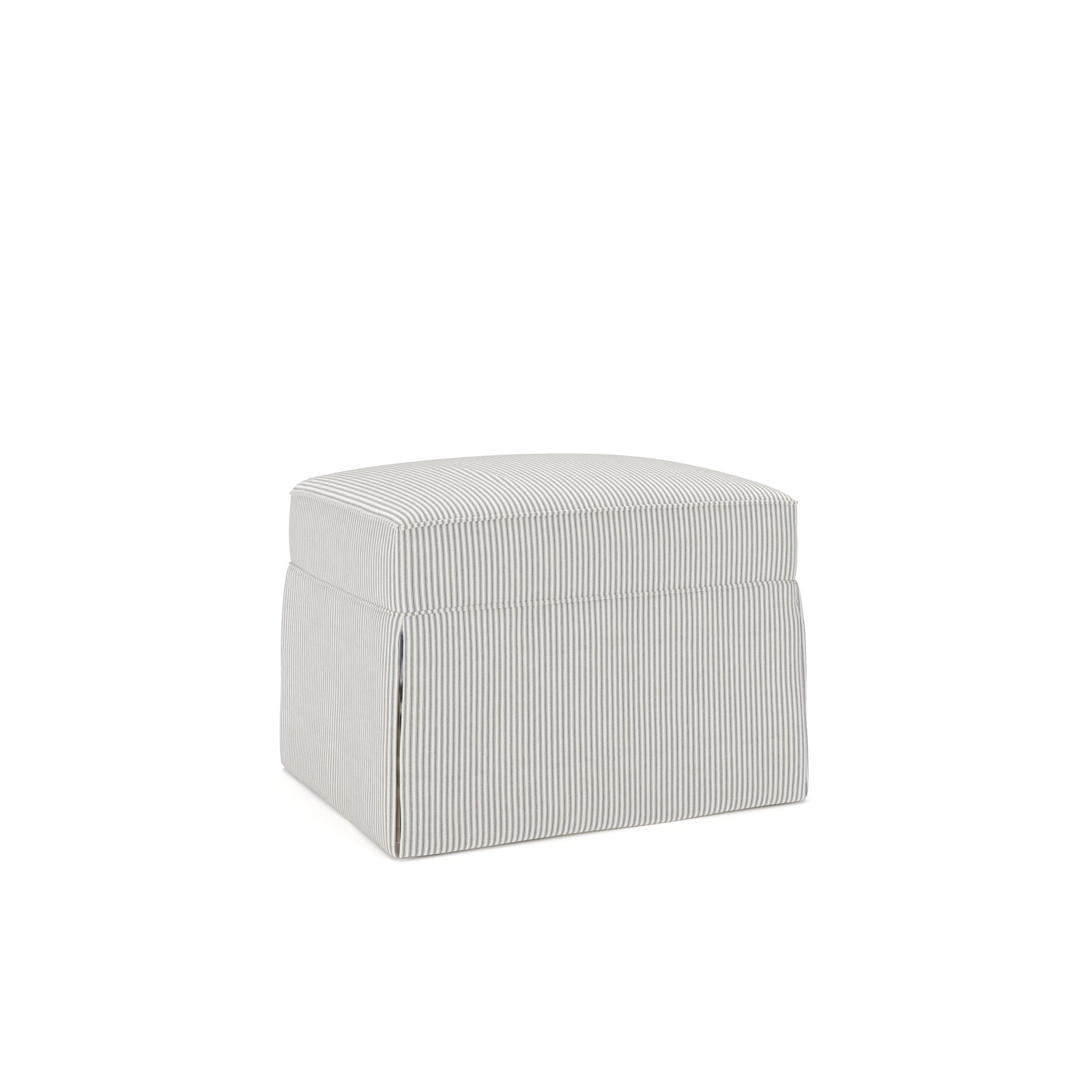 Amari 33" Ottoman, Cruise Adrift Woven Stripe