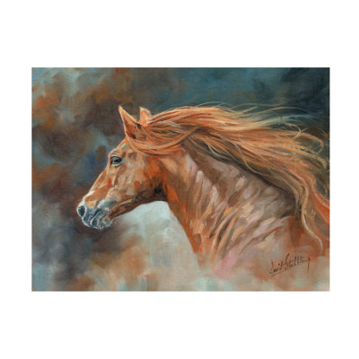 David Stribbling Stallion Canvas Art