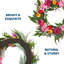 Ensemble de 24 couronnes de printemps artificielles 24 po, véritable décor de maison de campagne en tulipe pivoine pour porte d'entrée, paquet de 2-129191398