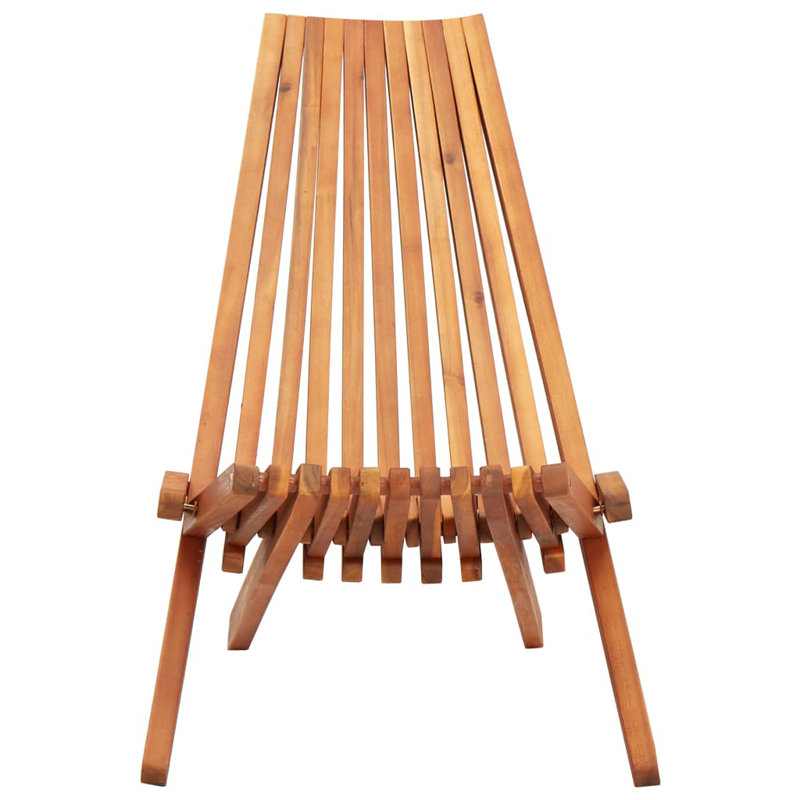 Chaise longue simple en acacia 23,2 po, 1